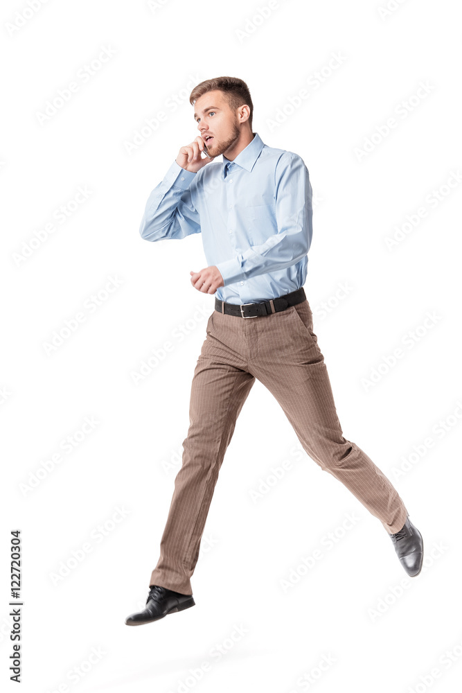 businessman talking on the phone businessman talking on the phone