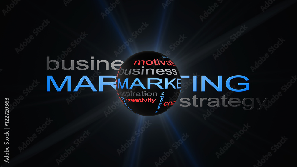 Marketing Business Strategy Word Cloud Text Concept Marketing Business Strategy Word Cloud Text Concept