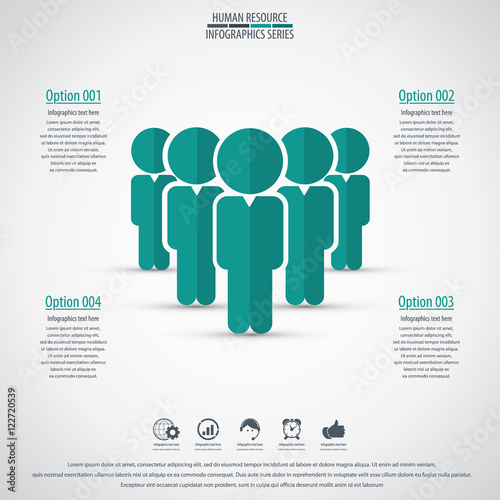 Business management, strategy or human resource infographic. EPS 10 vector. Can be used for any project