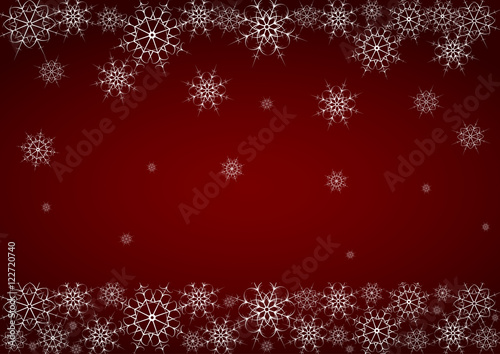 abstract landscape consisting of snowflakes