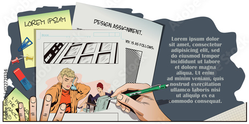 Girl runs away after talking with a friend.