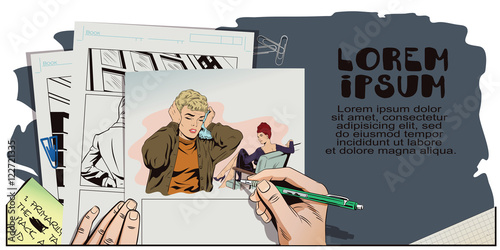 Girl runs away after talking with a friend.