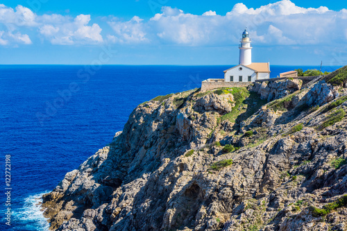 Lighthouse close to Cala Rajada, Majorca photo