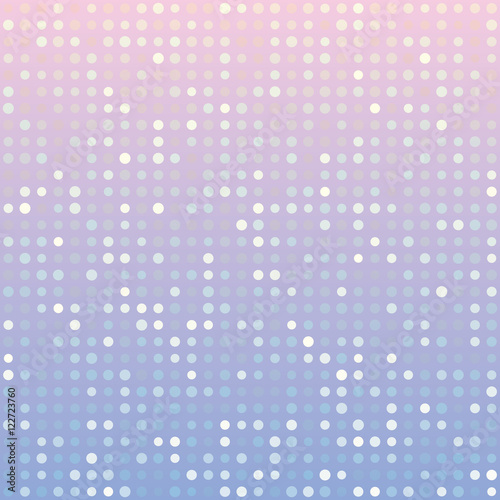 Blue serenity and pink rose quartz gradient background of multiples dots.