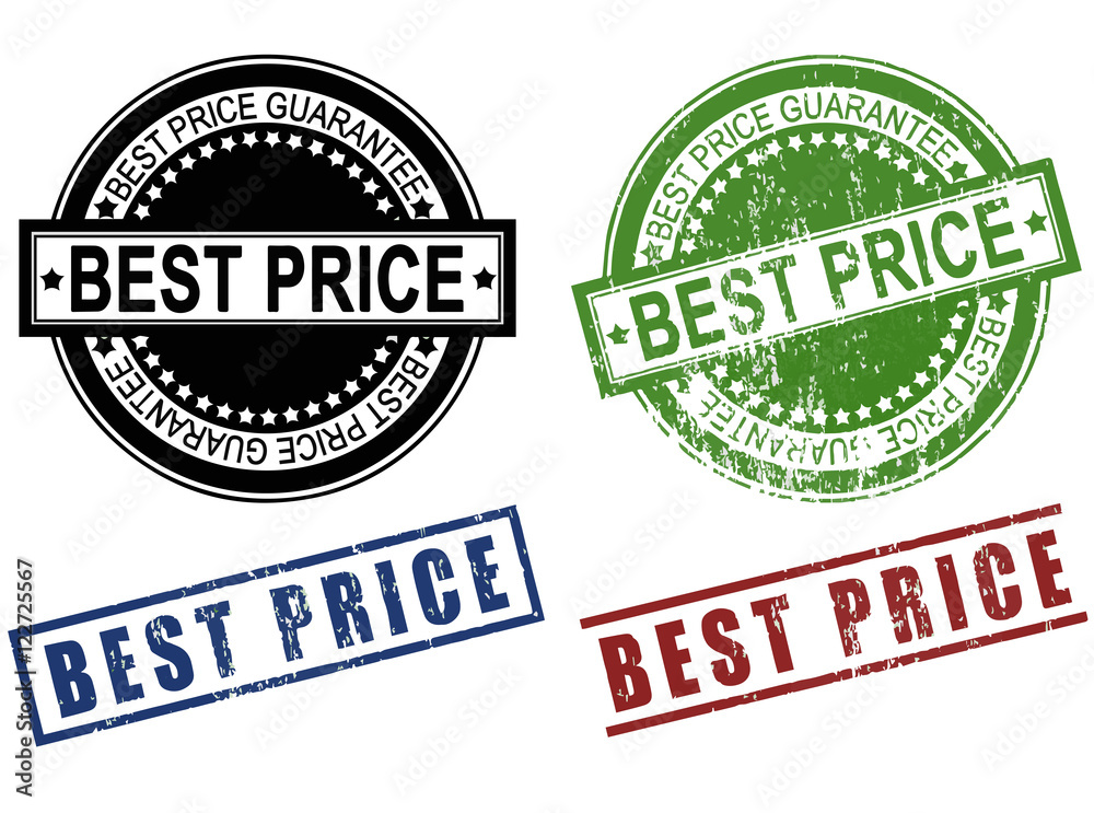 Best Price grunge sign rubber stamp set vector isolated on white background Best Price grunge sign rubber stamp set vector isolated on white background
