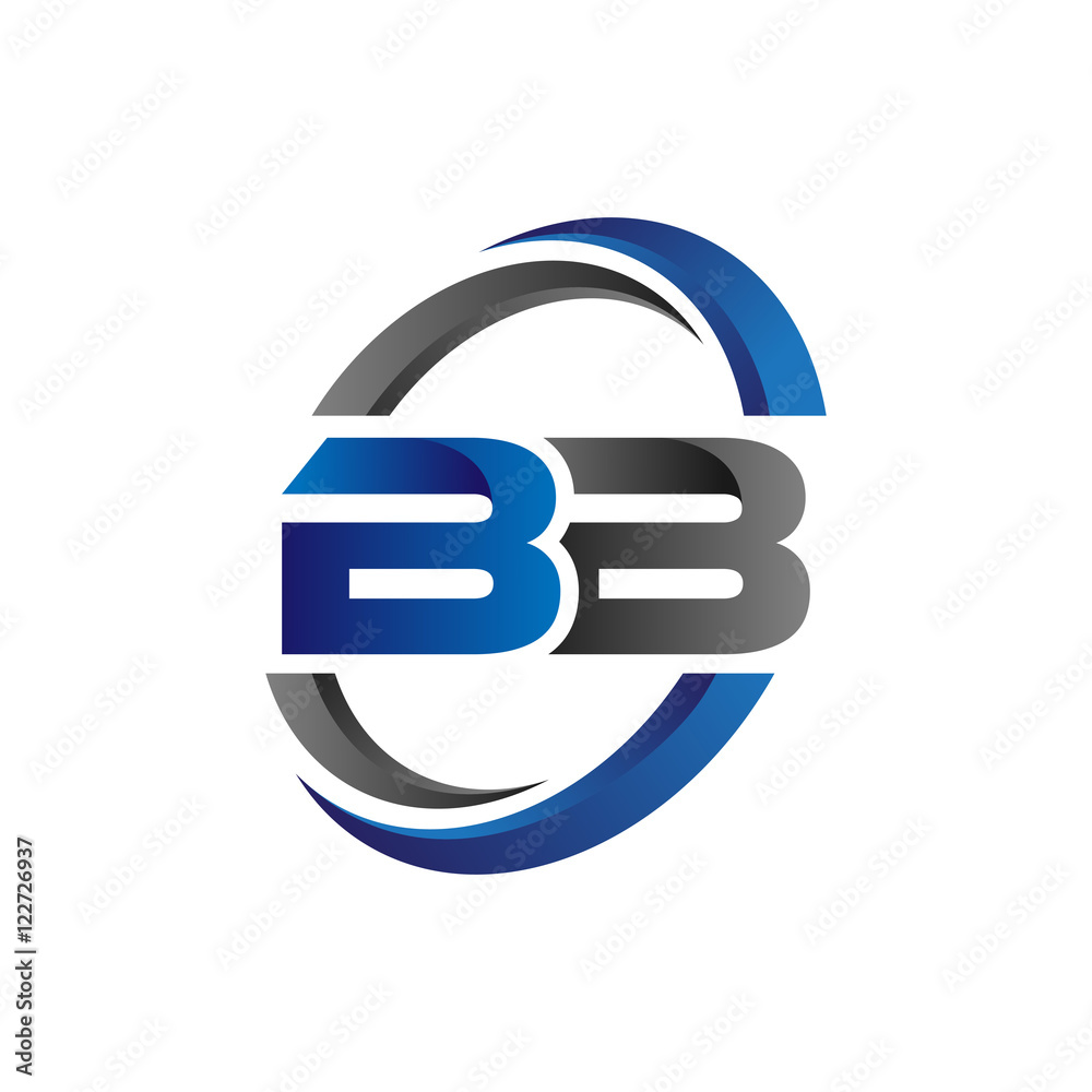Simple Modern Initial Logo Vector Circle Swoosh bb Simple Modern Initial Logo Vector Circle Swoosh bb