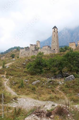 Mountain Ingushetia, tower's complex Egikal, Caucasus
