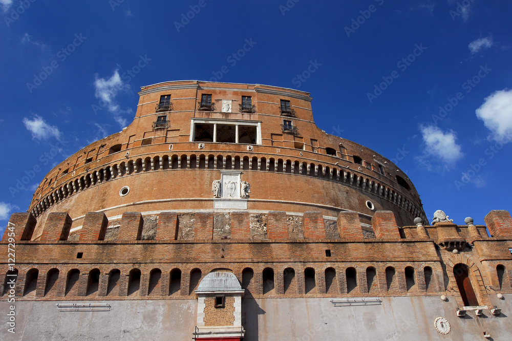 Castel Sant'Angelo renaissance keep in the historic center of Rome