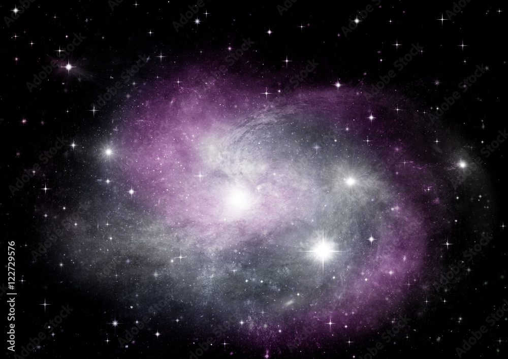 galaxy in a free space