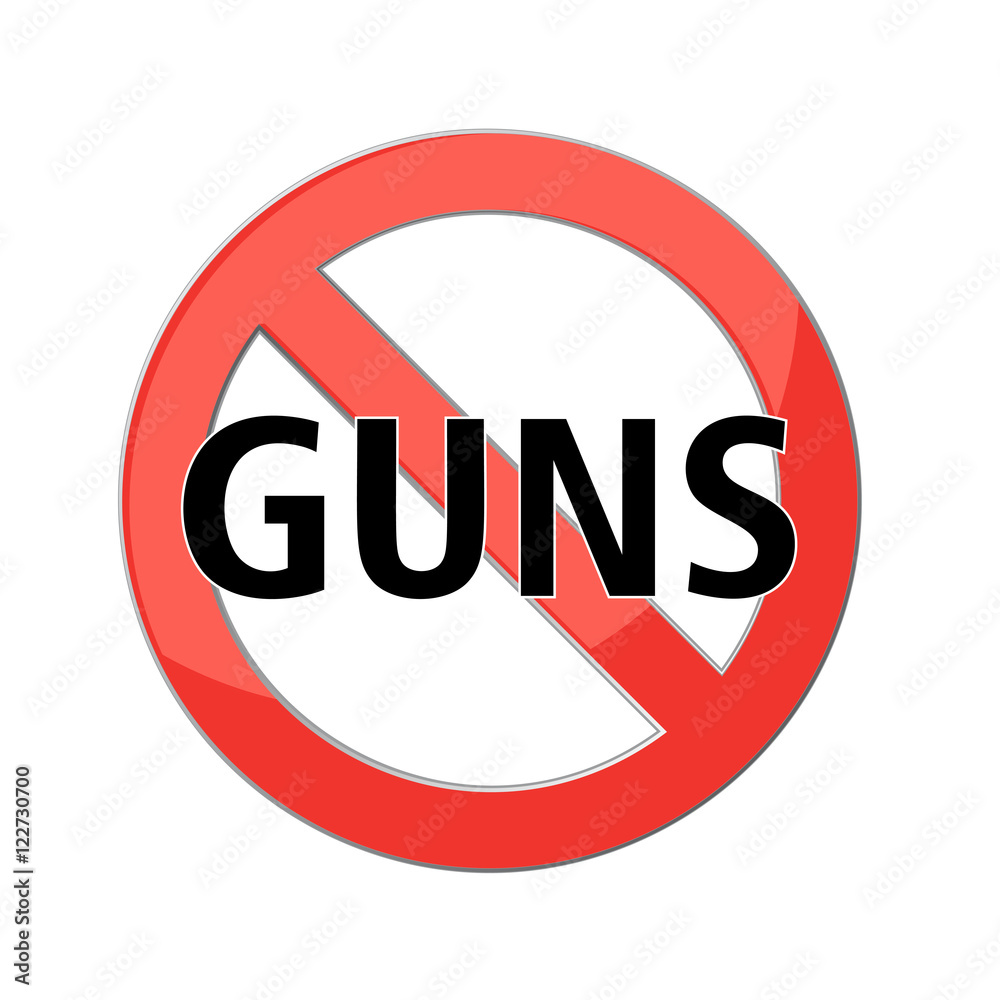no guns sign no guns sign