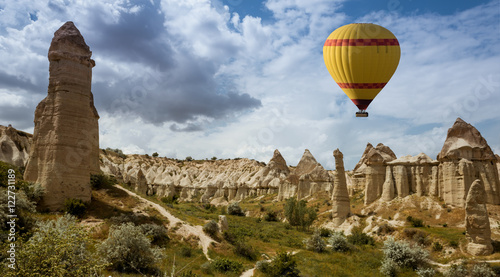 Air balloon over Love valley Cappadocia Turkey