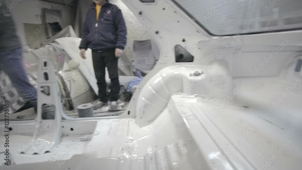 Disassembled car inside view Disassembled car inside view