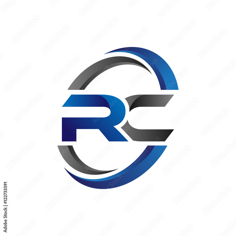 Simple Modern Initial Logo Vector Circle Swoosh rc Simple Modern Initial Logo Vector Circle Swoosh rc