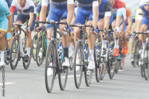 Racing Cyclists, Motion Blur
