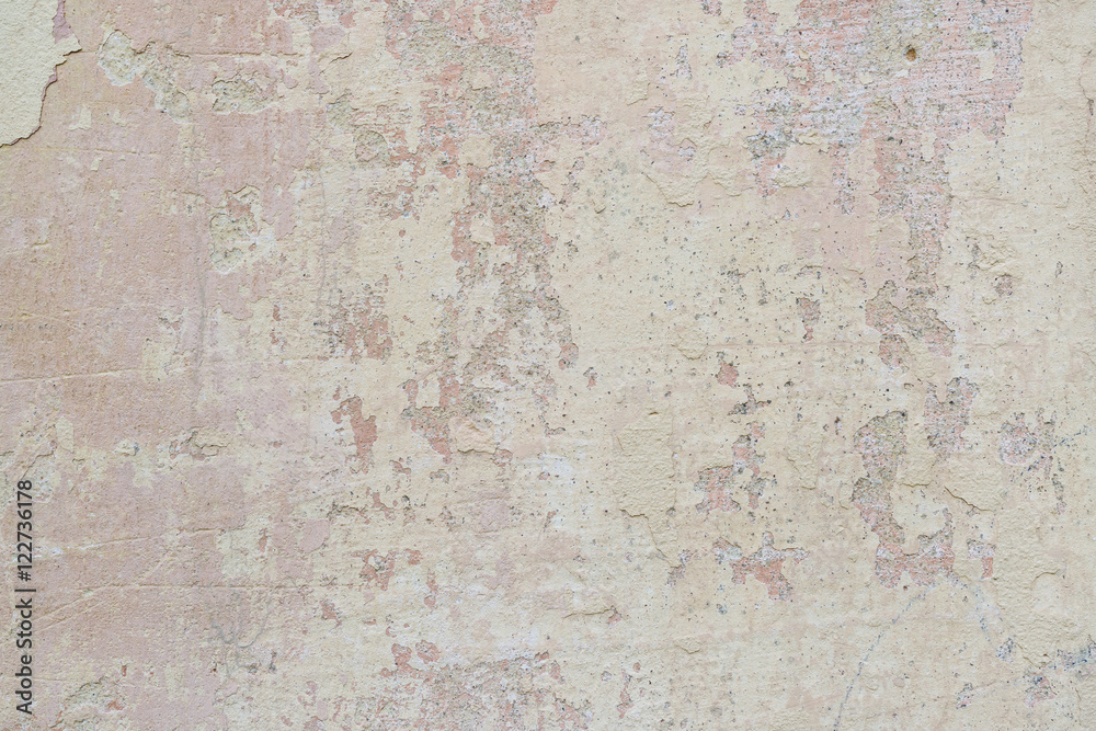 Red and yellow painted concrete wall Red and yellow painted concrete wall