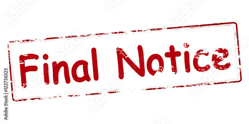 Final notice