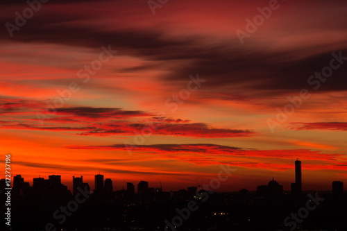 Red Sky over Boston