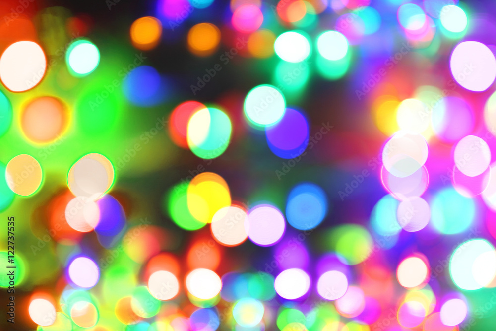 Fototapeta premium abstract christmas color lights background