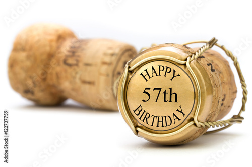 Happy 57th Birthday - Champagne