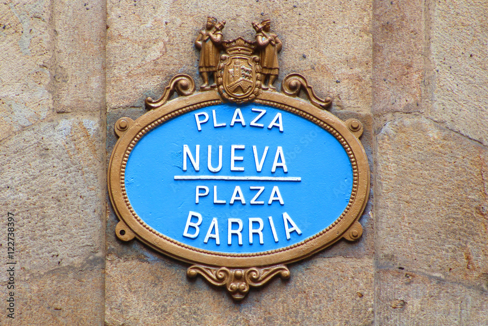 Fototapeta premium Bilbao (Espagne) / Plaza Nueva - Plaza Barria