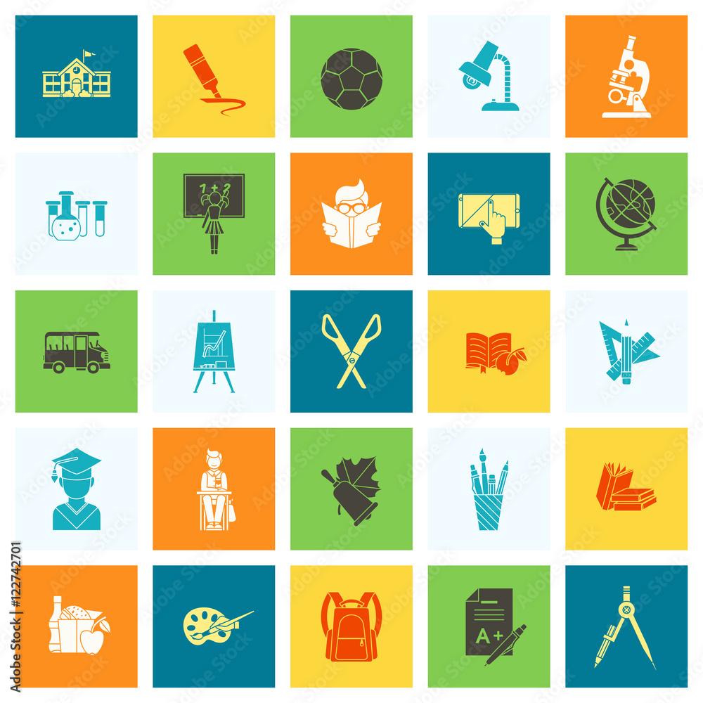 School and Education Icons School and Education Icons