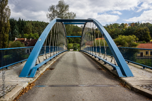 Iron bridge, Bechyne, Czech Republic.