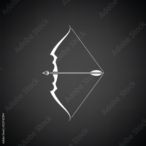 Bow with arrow icon