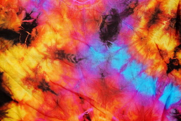 tie dye fabric pattern multicolor texture for background
