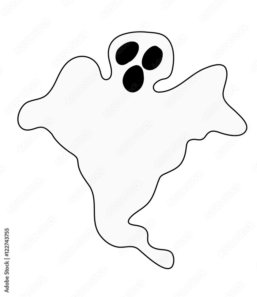 halloween ghost vector symbol icon design. halloween ghost vector symbol icon design.