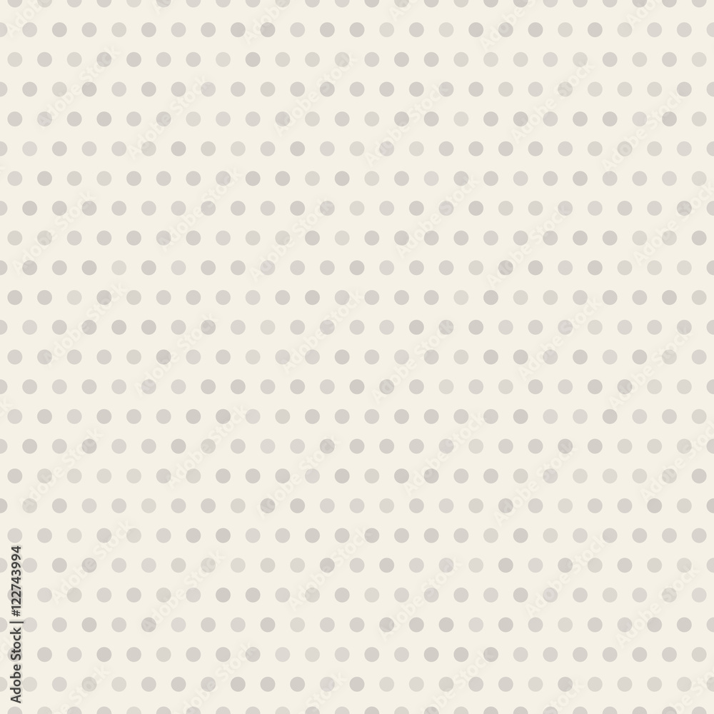 Seamless polka dot brown pattern with circles. Vector background for ...