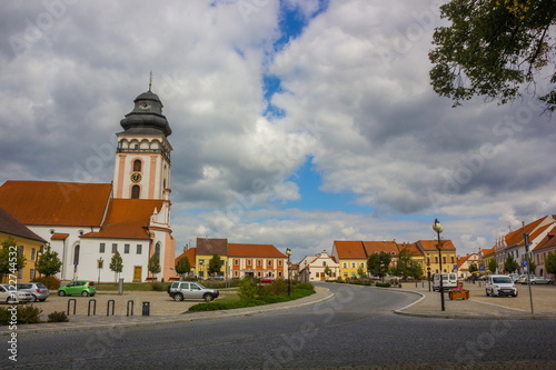 Center of Bechyne city, Czech Republic.