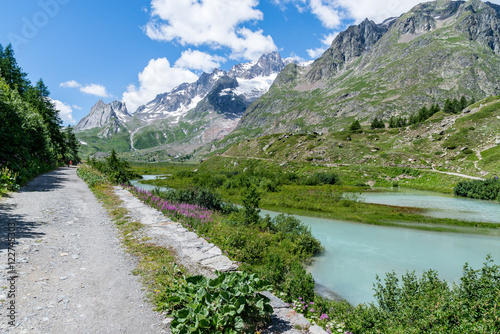 a view of veny valley at aosta italy