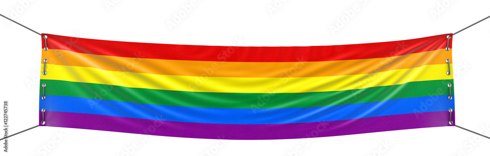 Fototapeta premium Color banner. Image with clipping path