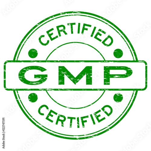 Grunge green GMP (Good Manufacturing Practice) certified rubber