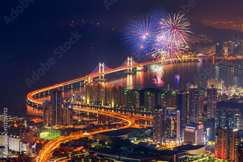 Busan City Skyline, The best view of Busan ,South Korea