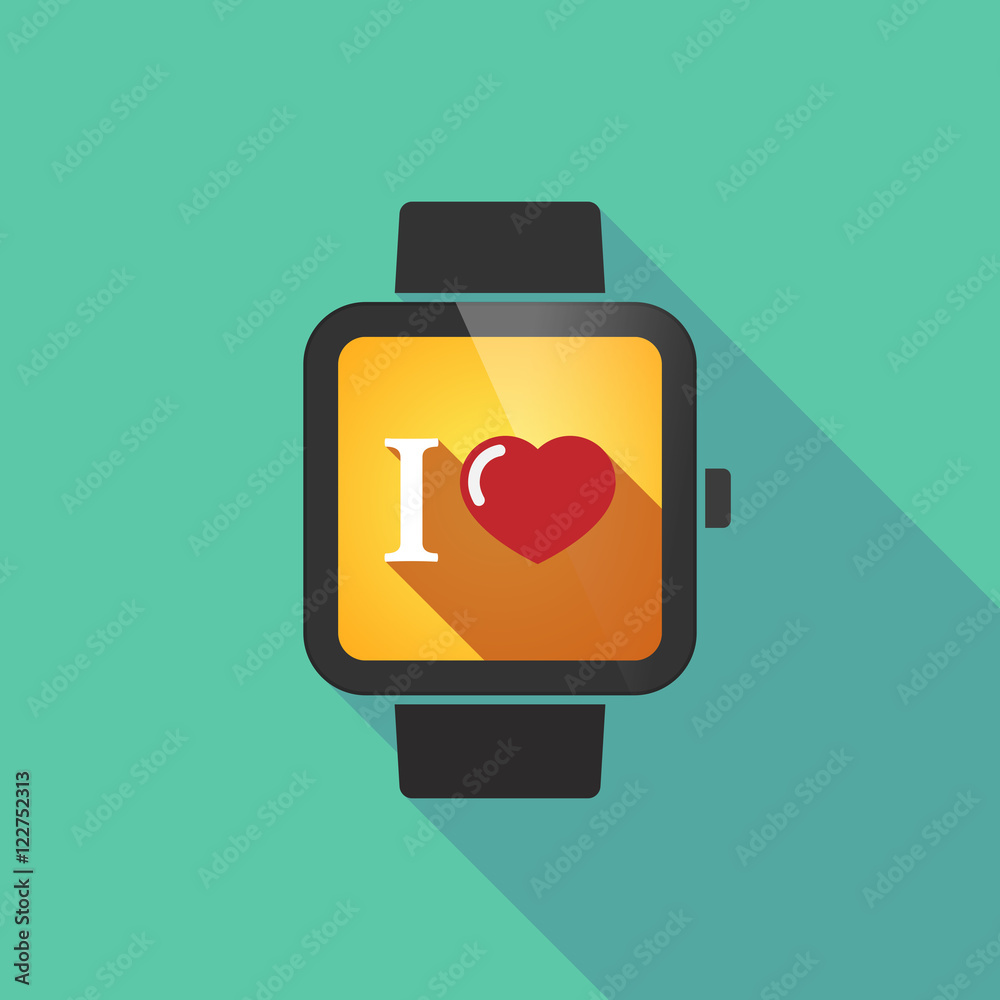 Long shadow smart watch with an Long shadow smart watch with an
