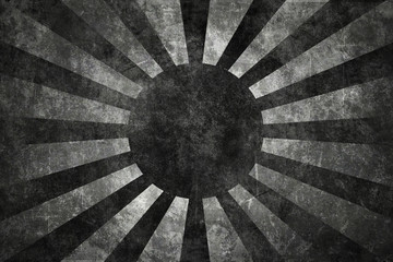 black Japan flag on concrete textured dark background