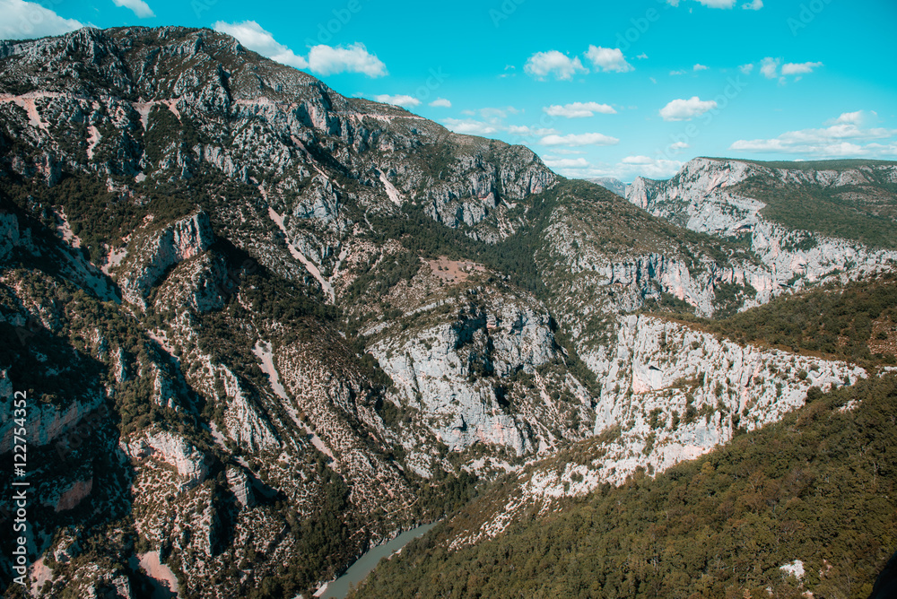 Mountain view in National Parc Gorges du Verdon, Provence Alpes