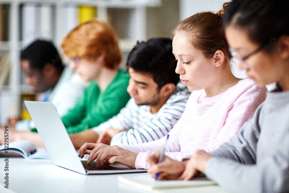 Students at lecture