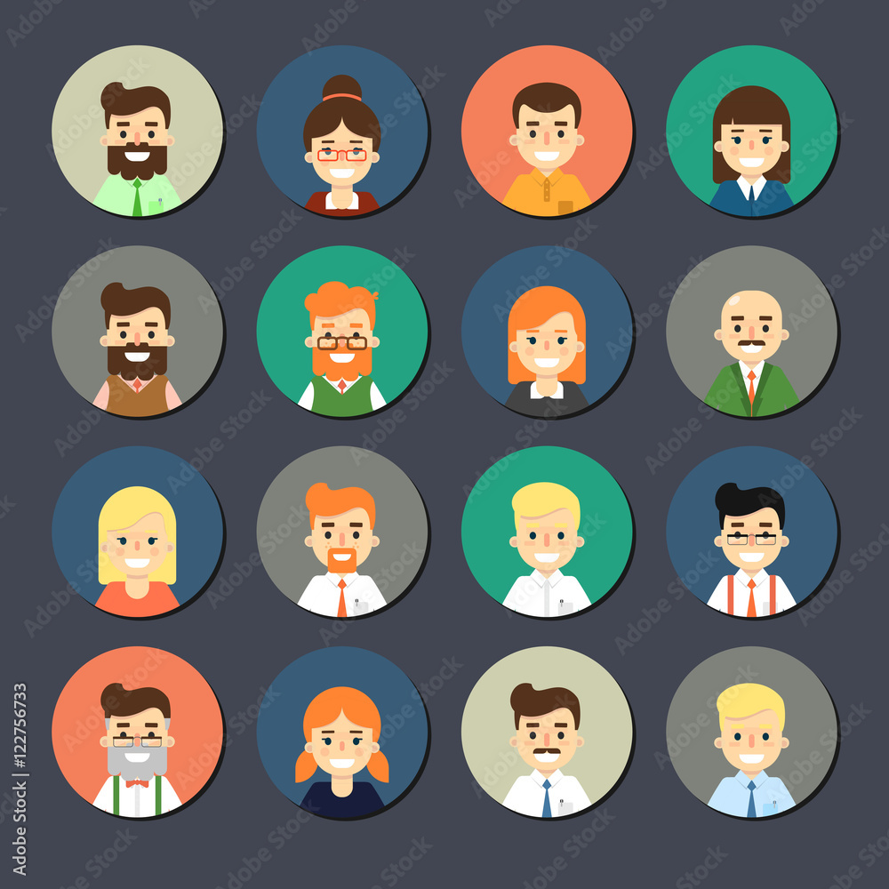 People Together To Kawaii Avatar Icon Stock Illustration