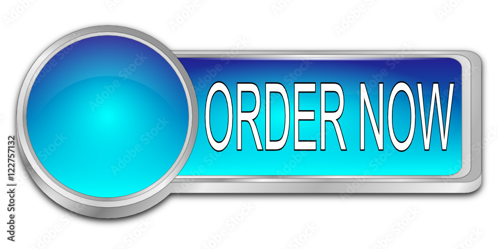 Order now dash Button - 3D illustration Order now dash Button - 3D illustration