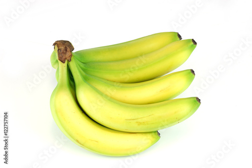 bananas on white background