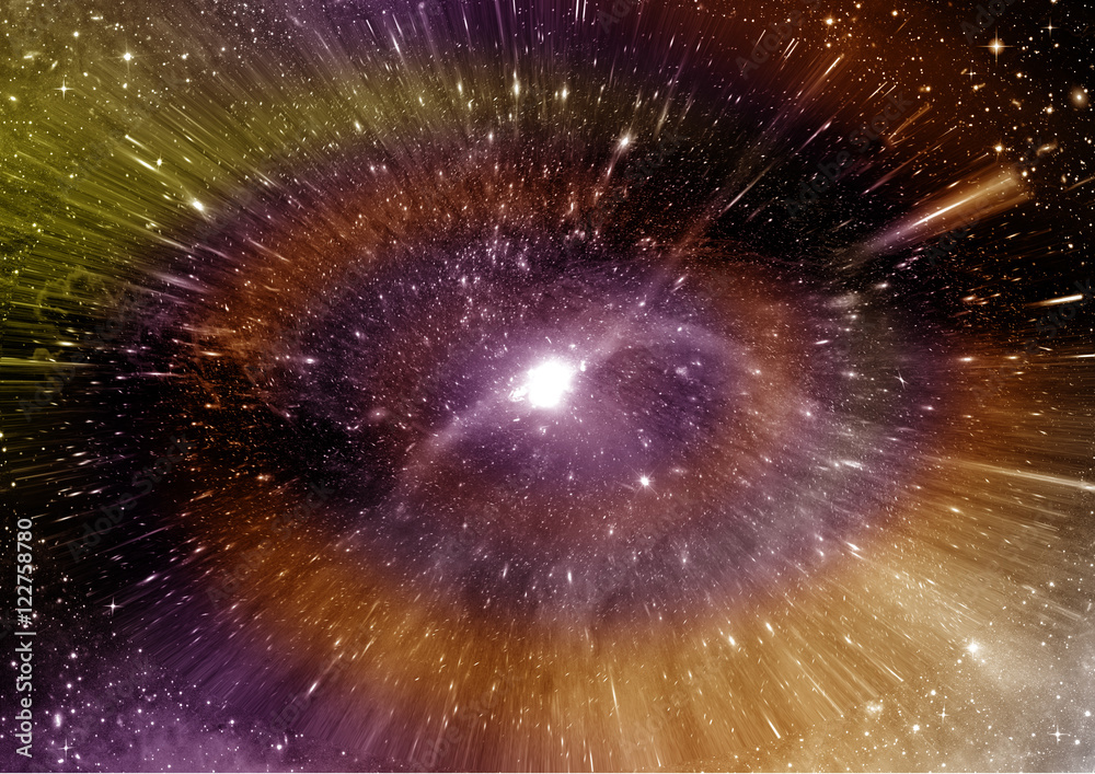 Fototapeta premium galaxy in a free space