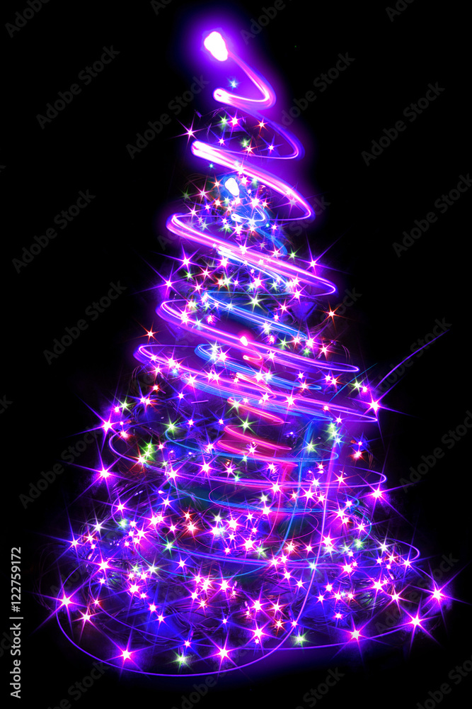 color christmas tree