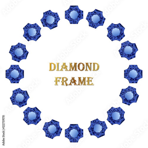 Diamonds round frame