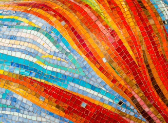 Keuken achterwand Mozaïek Kleurrijke glasmozaïek wandachtergrond  © Maxim Tupikov