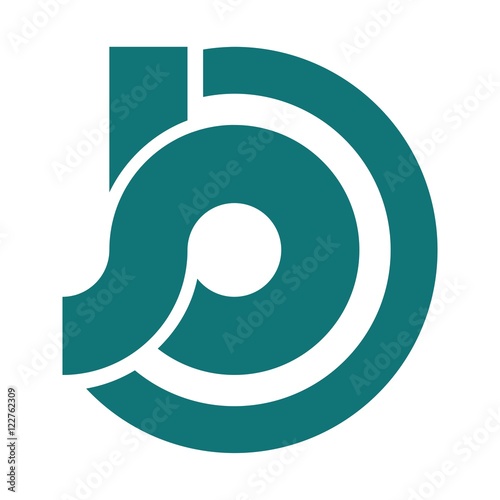 Wallpaper Mural jb letter initial logo design Torontodigital.ca