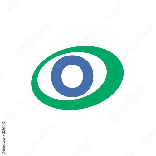 Free Download o letter initial in oval logo design - GFXLoad