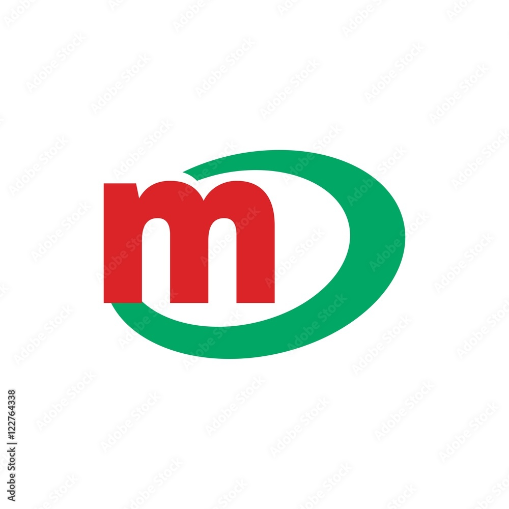 N letter initial in oval logo design N letter initial in oval logo design