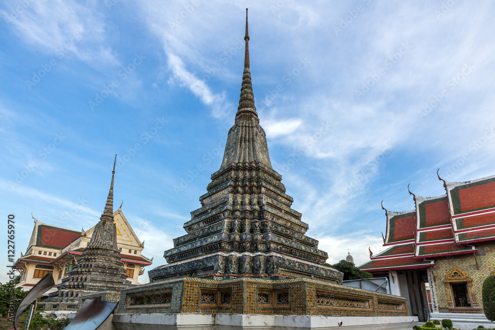 Fototapeta premium Wat Po is a Buddhist temple complex in the Phra Nakhon District,